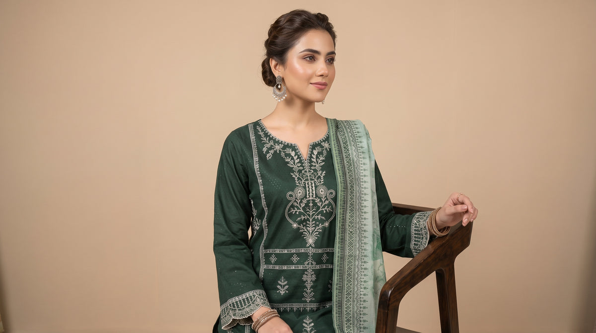 AMAYA 3pcs Un-Stitched Emb Viscose [D-5250]