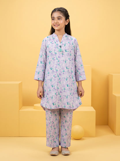 LITTLE TWIRLS 2pcs Stitched Printed Cotton [D-5596]