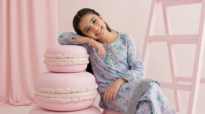 Mini Me 2pcs Stitched Emb Cotton [D-5018]