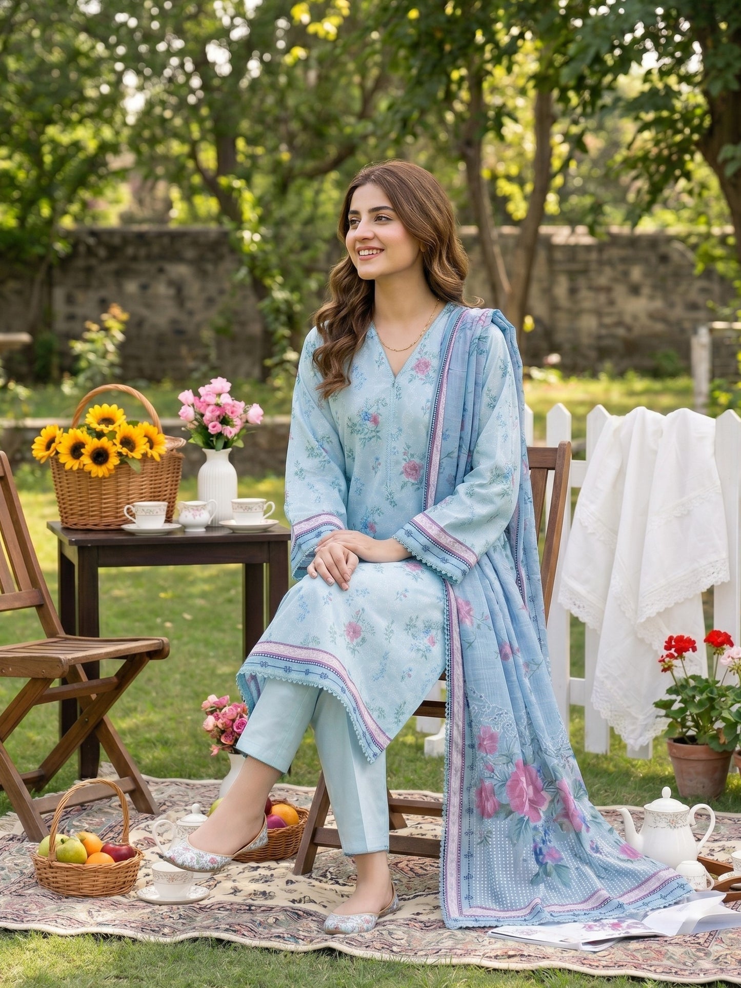 Mirage Stitched Digital Printed Lawn [D-4172]