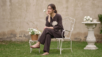 Emaan 2pcs Stitched Printed Crepe [D-4096]