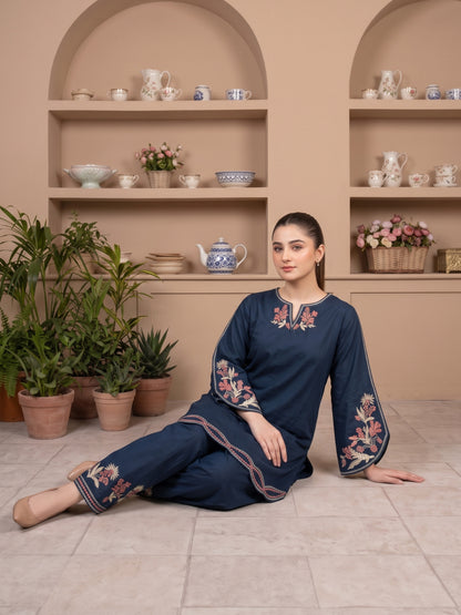 ZAIRE 2pcs Stitched Emb Cotton [D-4978]