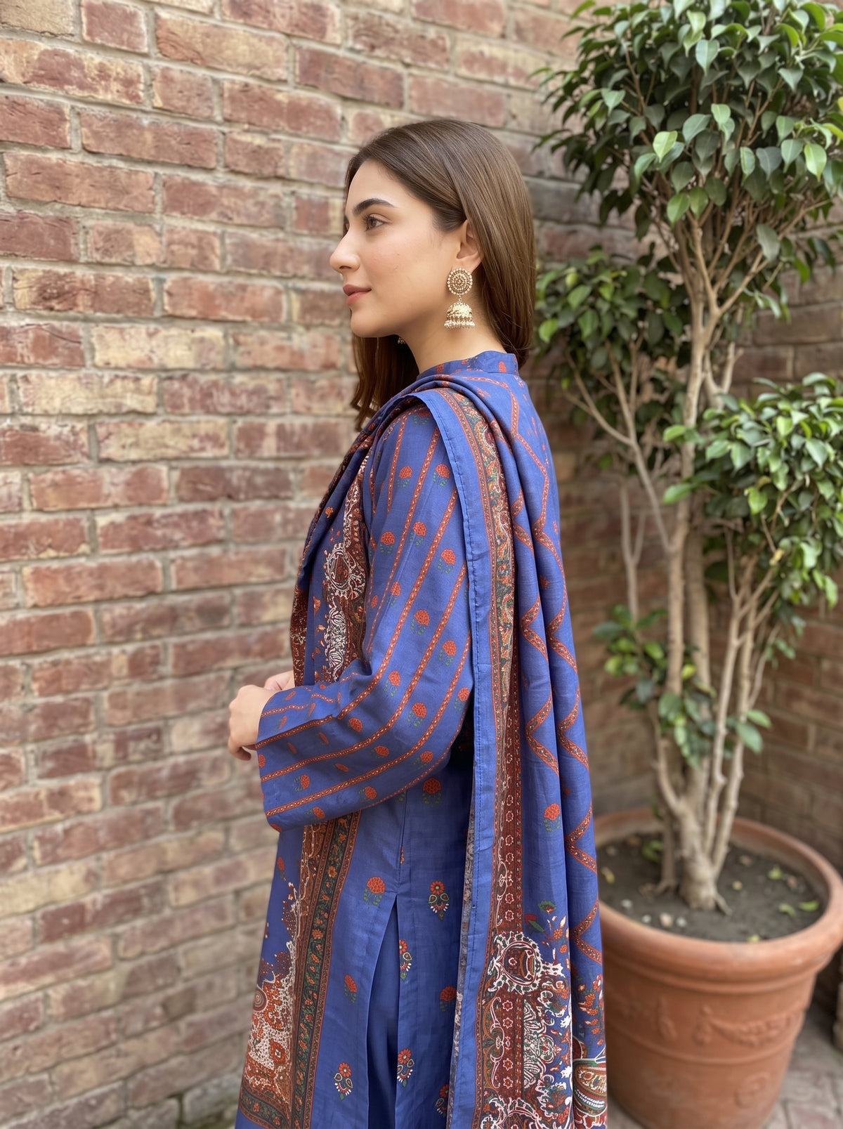 AYEZAH 3pcs Un-Stitched Print Viscose [D-02]