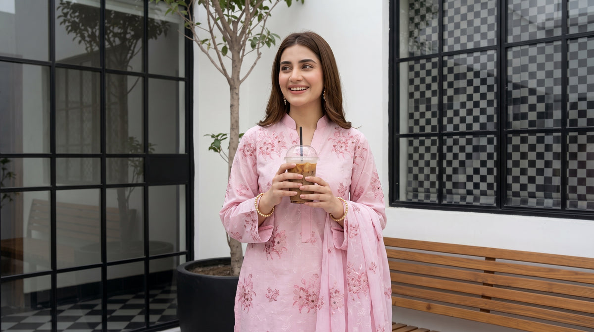 NEHAL 3pcs Un-Stitched Emb LAWN [D-4834]