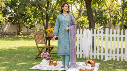 Mirage Stitched Digital Printed Lawn [D-4174]