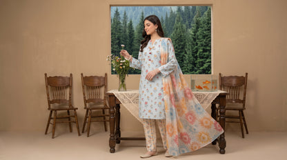 HAYAL V1 Stitched Emb Printed Lawn [D-4516]