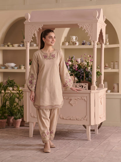 ZAIRE 2pcs Stitched Emb Cotton [D-4977]