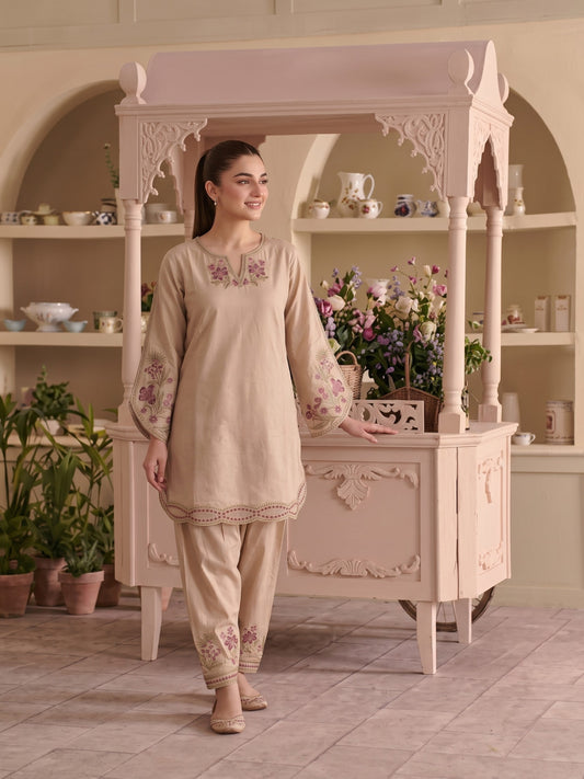 ZAIRE 2pcs Stitched Emb Cotton [D-4977]