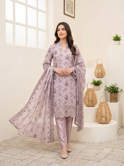CALIA 3pcs Un-Stitched Emb Printed Staple [D-6080]