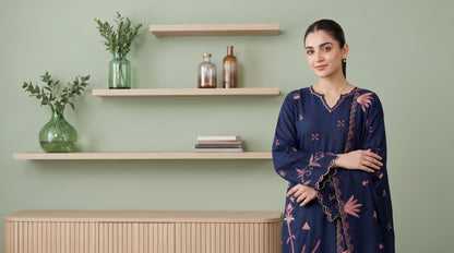 AYSANA 3pcs Un-Stitched Emb Khaddar [D-5868]