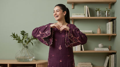 AYSANA 3pcs Un-Stitched Emb Khaddar [D-5869]