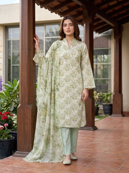 ZARNAB 3pcs Un-Stitched Printed Lawn [D-5436]