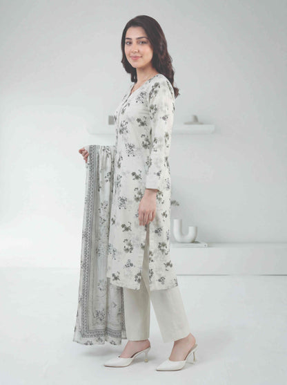 Nasr 3pcs Un-Stitched Printed Lawn [D-3861]