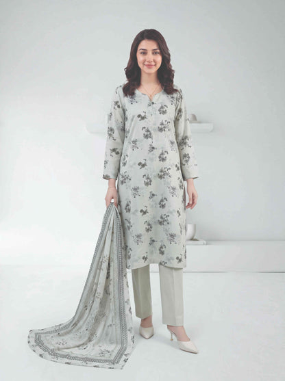 Nasr 3pcs Un-Stitched Printed Lawn [D-3861]