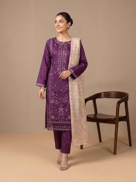 AMAYA 3pcs Un-Stitched Emb Viscose [D-5257]