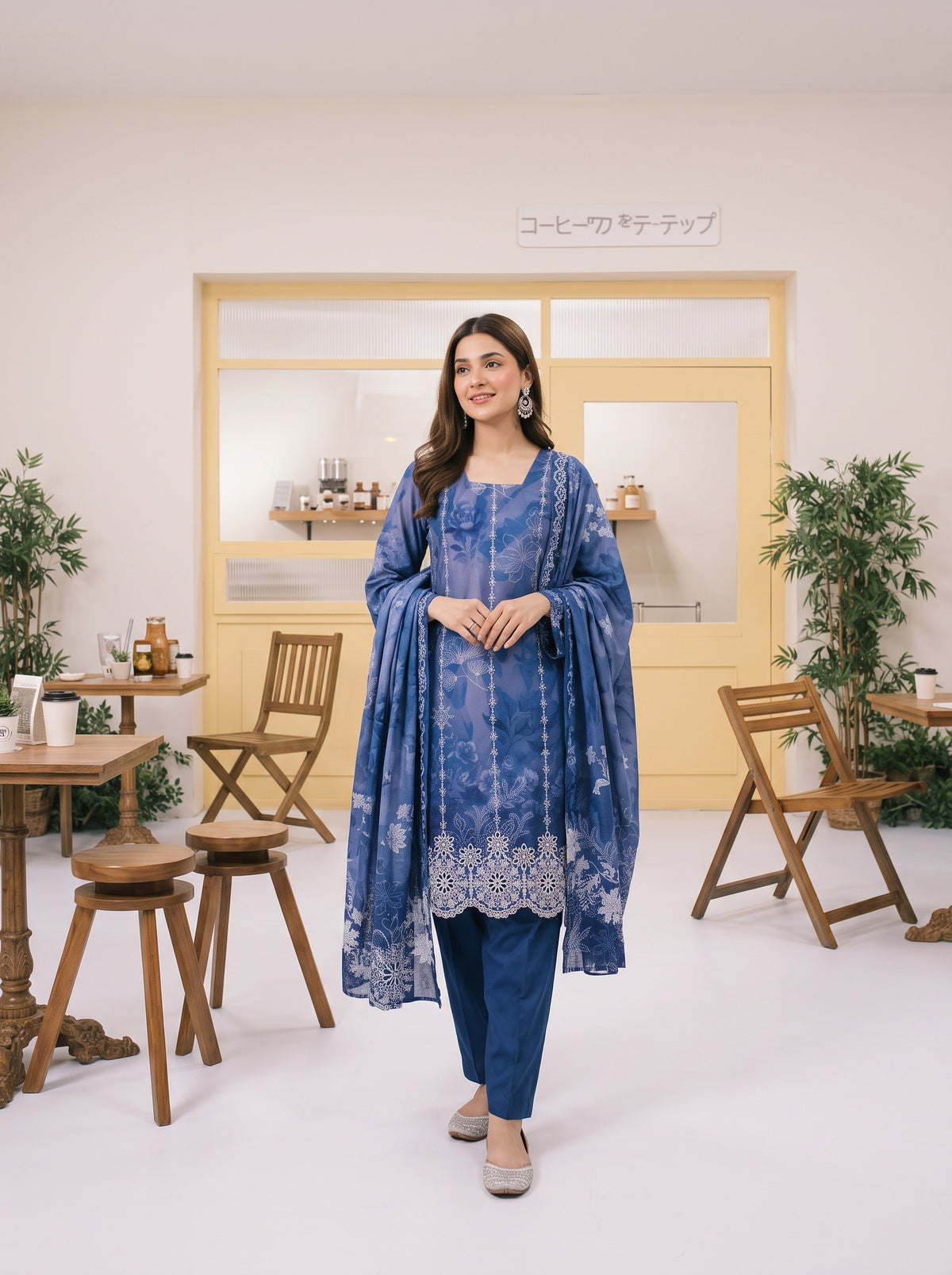 MIRAAS 3pcs Un-Stitched Emb Printed Staple [D-5932]