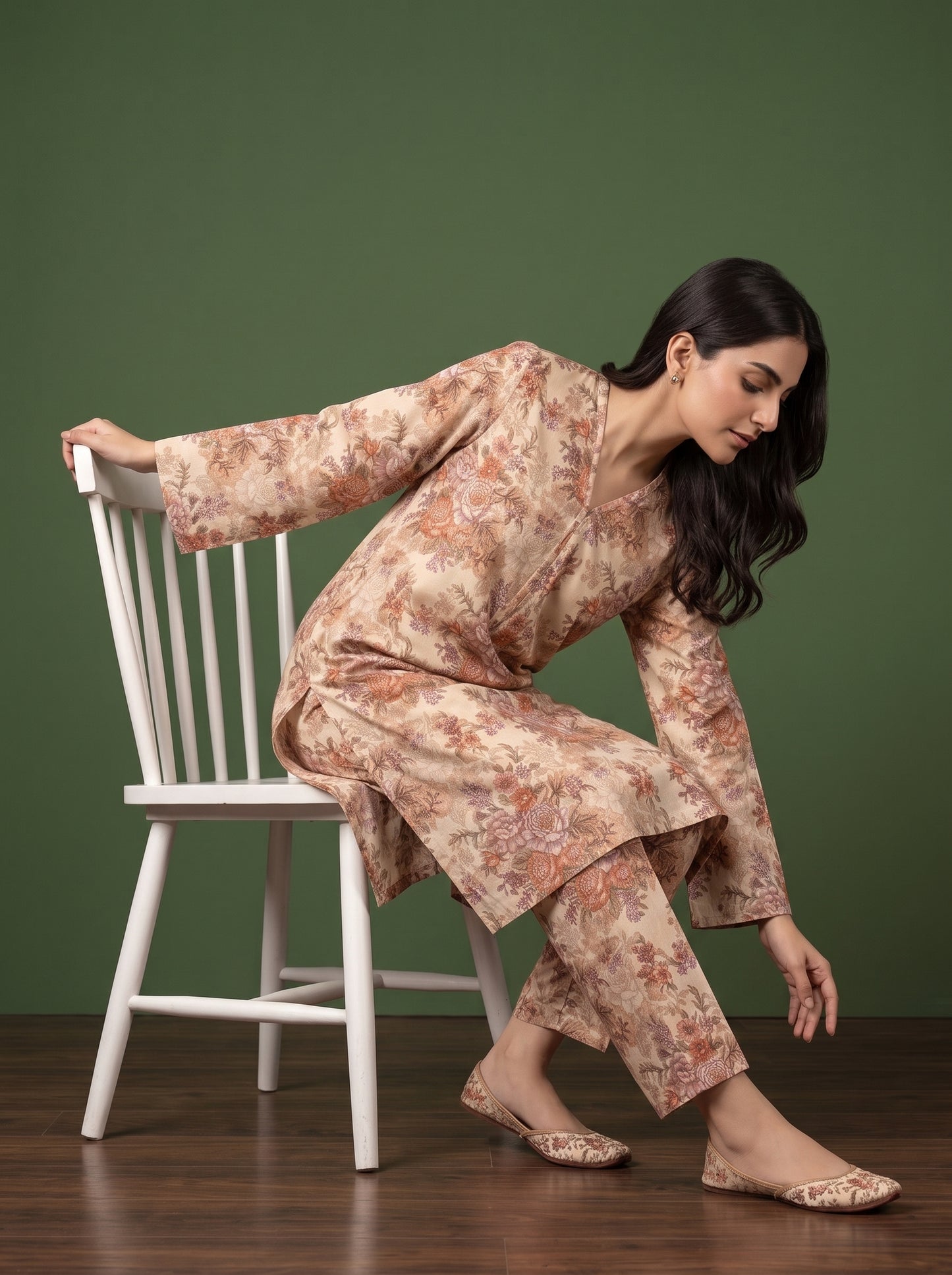 Elyora 2pcs Stitched Printed Cotton [D-4363]