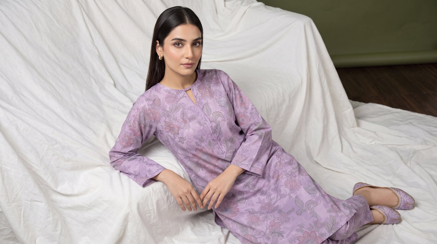Elyora 2pcs Stitched Printed Cotton [D-4365]