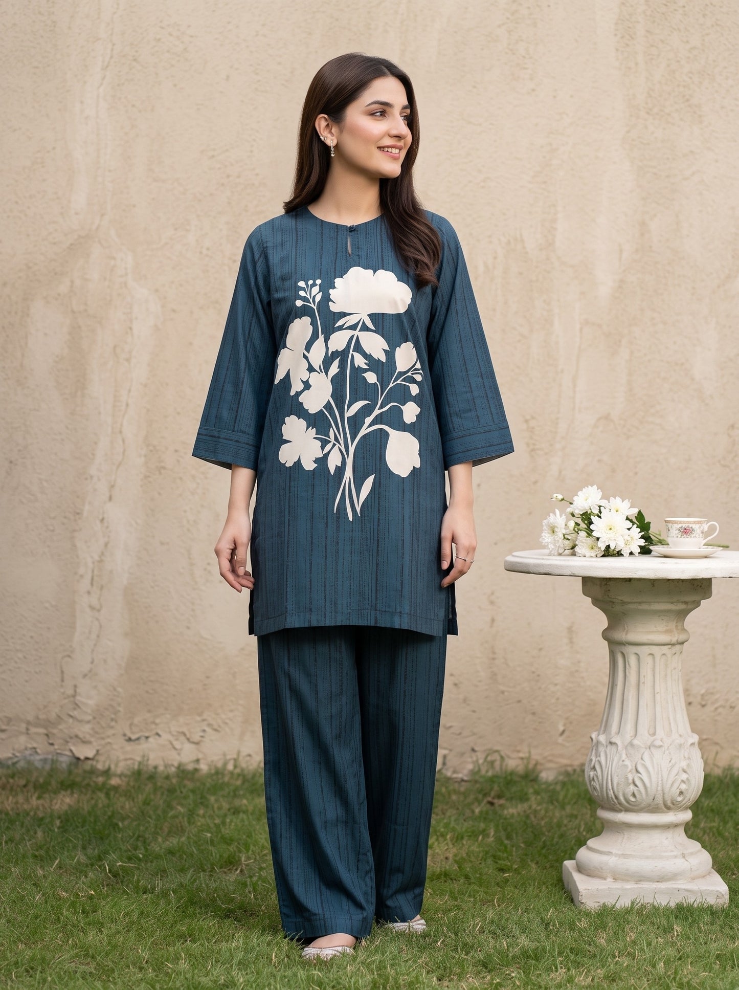 Emaan 2pcs Stitched Printed Crepe [D-4095]