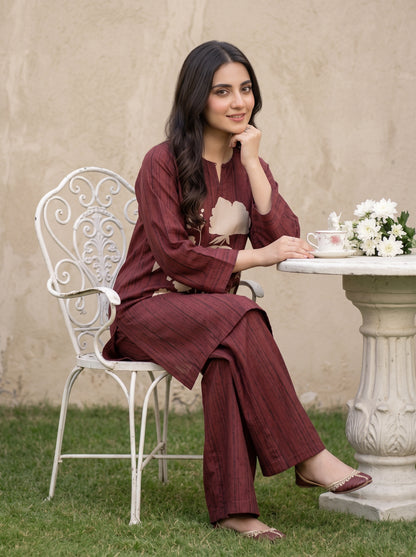 Emaan 2pcs Stitched Printed Crepe [D-4094]