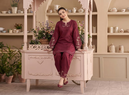 ZAIRE 2pcs Stitched Emb Cotton [D-4979]