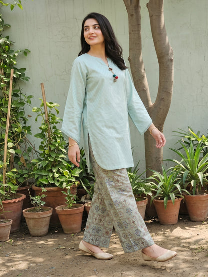 AFSANE 2pcs Stitched Emb Cotton [D-4488]