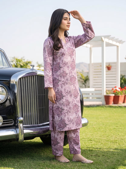 AURYN V-1 2pcs Stitched Printed Lawn [D-3211]