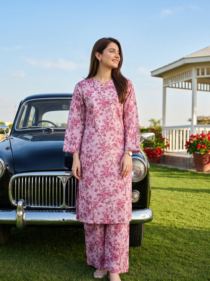 AURYN V-3 2pcs Stitched Printed Lawn [D-3215]