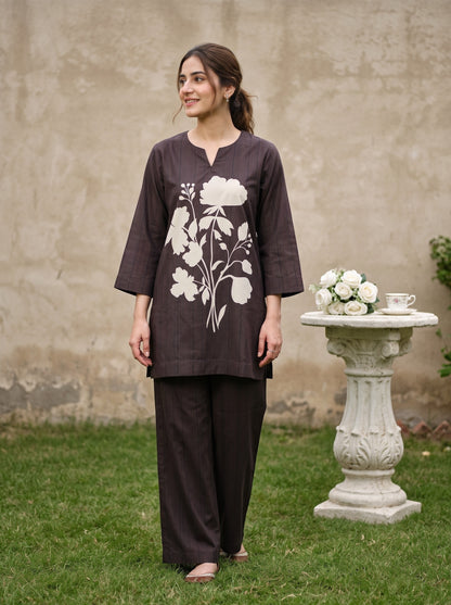 Emaan 2pcs Stitched Printed Crepe [D-4096]