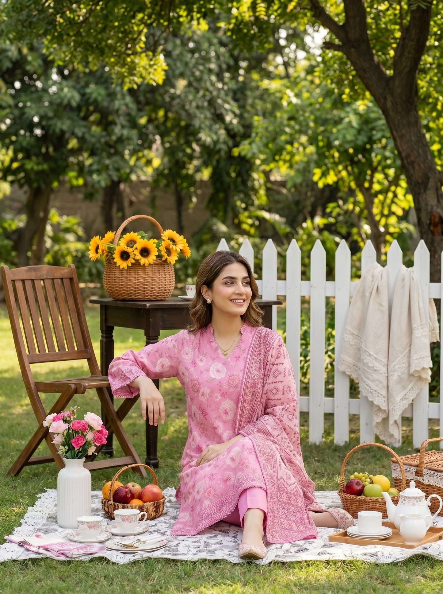 Mirage Stitched Digital Printed Lawn [D-4166]