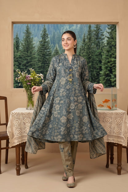 HAYAL V1 Stitched Emb Printed Lawn [D-4520]