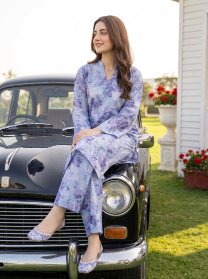 AURYN V-3 2pcs Stitched Printed Lawn [D-3217]