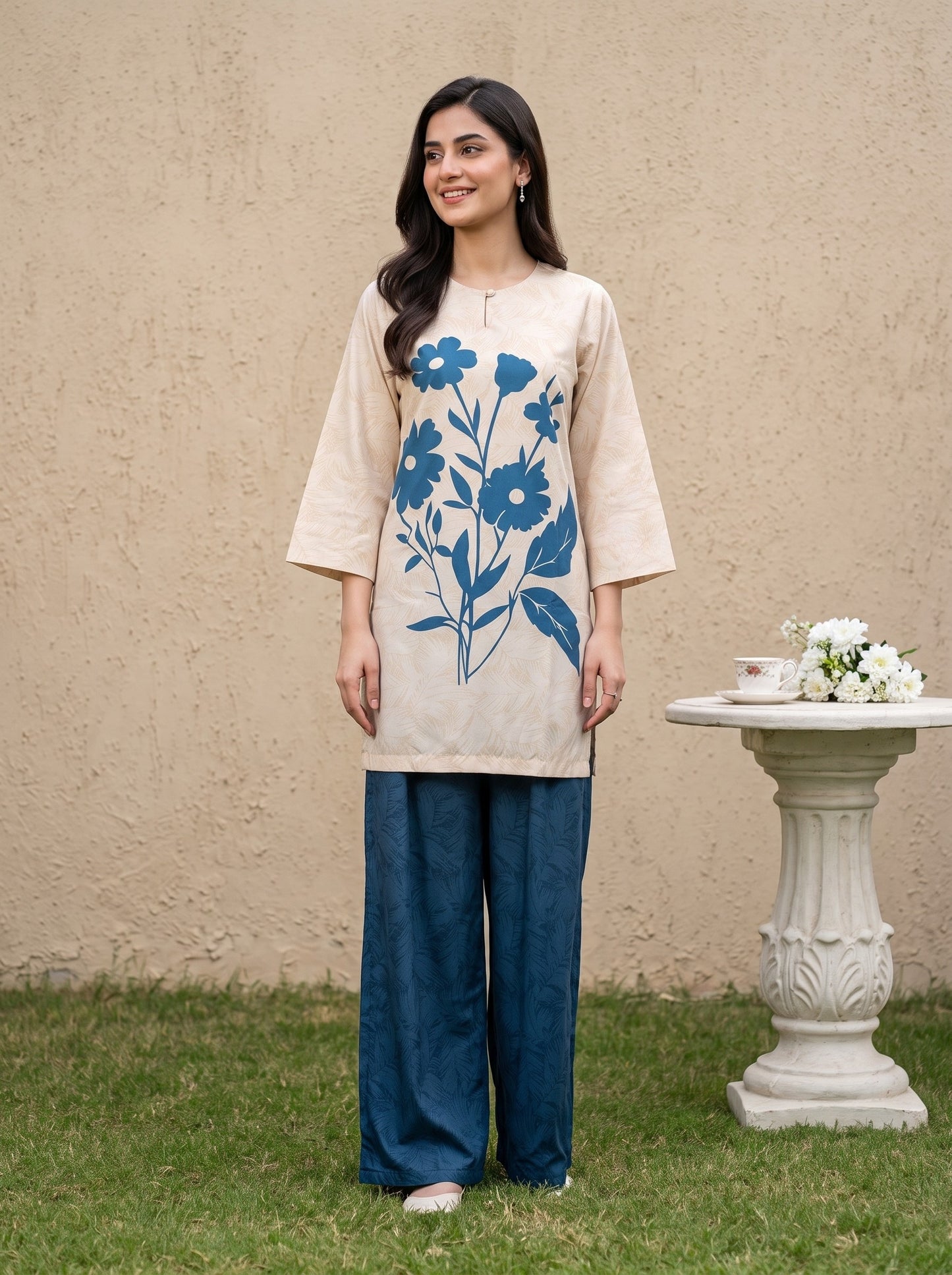 Emaan 2pcs Stitched Printed Crepe [D-4097]