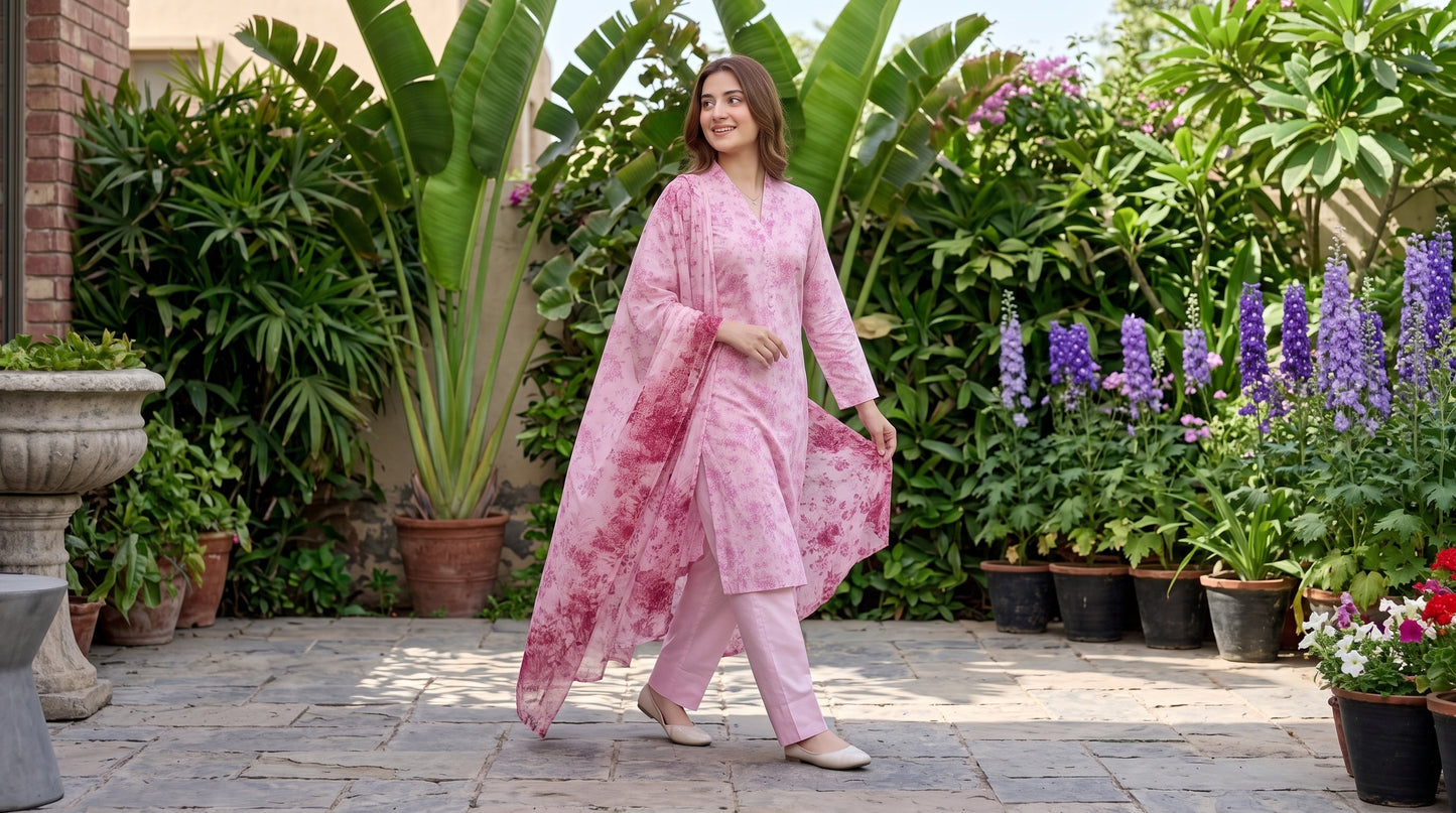 ZARNAB 3pcs Un-Stitched Printed Lawn [D-5438]