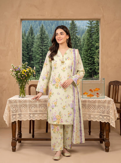 HAYAL V1 Stitched Emb Printed Lawn [D-4518]