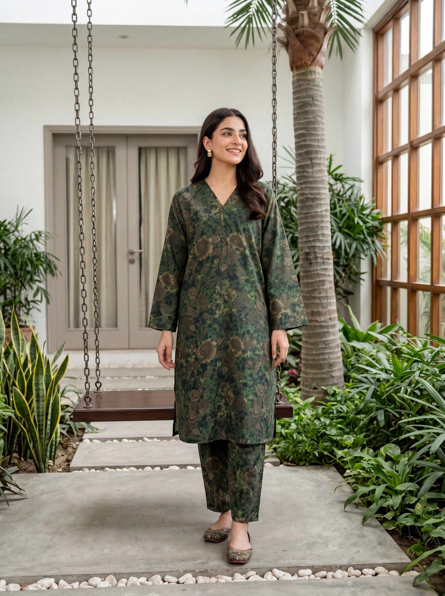 Rehma 2pcs Stitched Printed Cotton [D-3873]