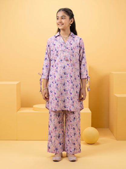LITTLE TWIRLS 2pcs Stitched Printed Cotton [D-5599]