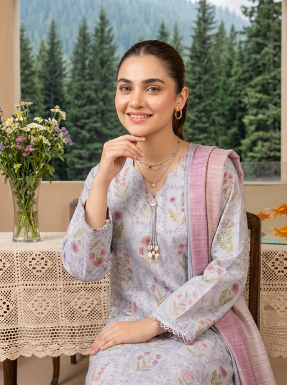 HAYAL V1 Stitched Emb Printed Lawn [D-4517]