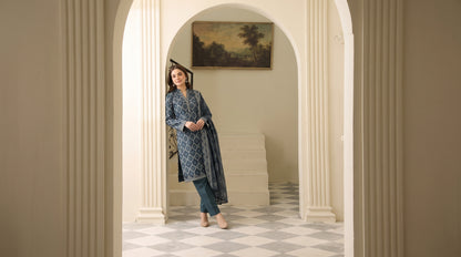 MAHRUKH 3pcs Stitched Printed Khaddar [D-6150]