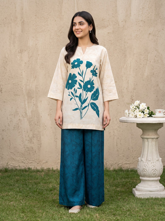 Emaan 2pcs Stitched Printed Crepe [D-4099]