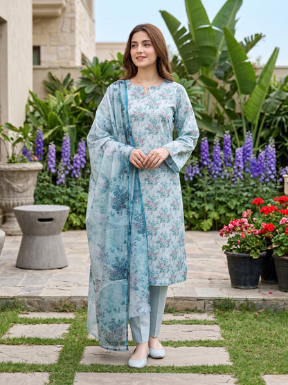 ZARNAB 3pcs Un-Stitched Printed Lawn [D-5440]