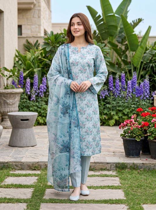 ZARNAB 3pcs Un-Stitched Printed Lawn [D-5440]