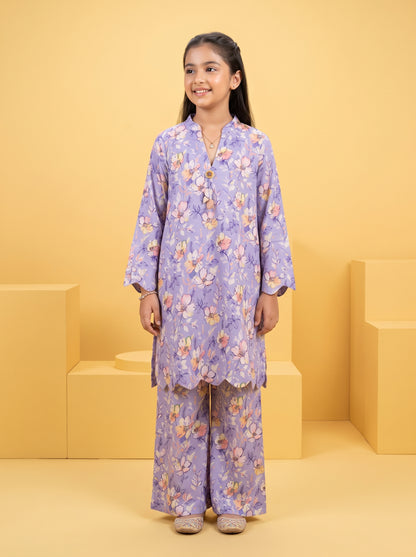 LITTLE TWIRLS 2pcs Stitched Printed Cotton [D-5600]