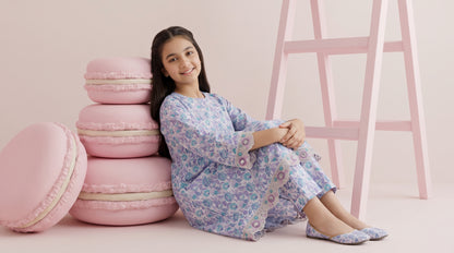 Mini Me 2pcs Stitched Emb Cotton [D-5020]