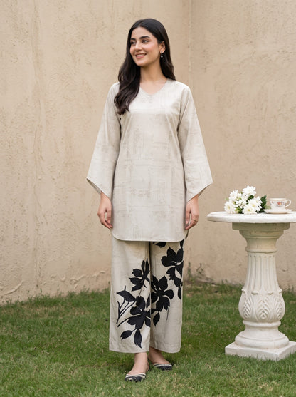 Emaan 2pcs Stitched Printed Crepe [D-4388]