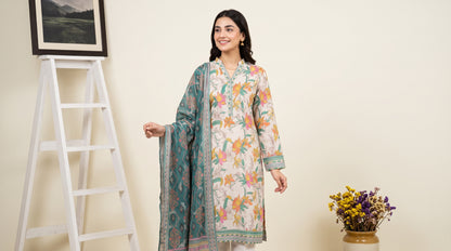 LAVINIA 3pcs Un-Stitched Printed Lawn [D-02]