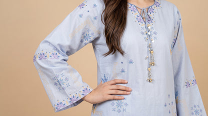 NAIMAAH 2pcs Stitched Emb Cotton [D-5157]
