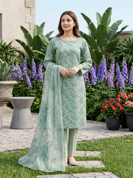 ZARNAB 3pcs Un-Stitched Printed Lawn [D-5442]