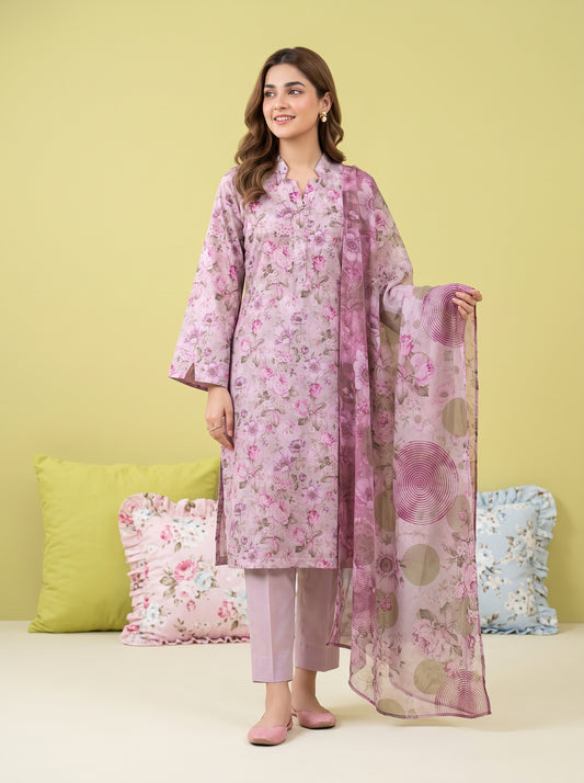 KHOYA 3pcs Un-Stitched Printed Lawn [D-5433]