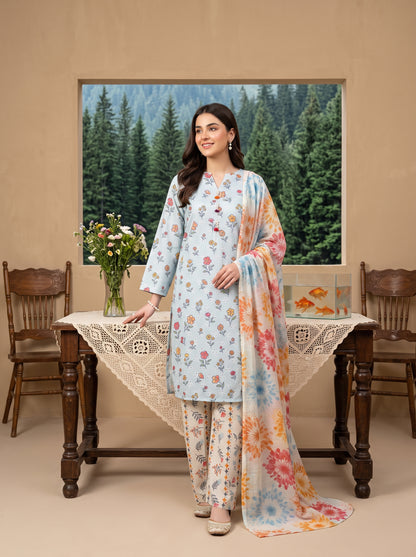 HAYAL V1 Stitched Emb Printed Lawn [D-4516]
